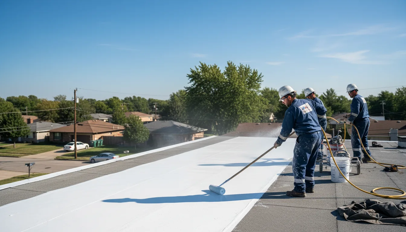 Commercial roof coating in Huron, OH near me